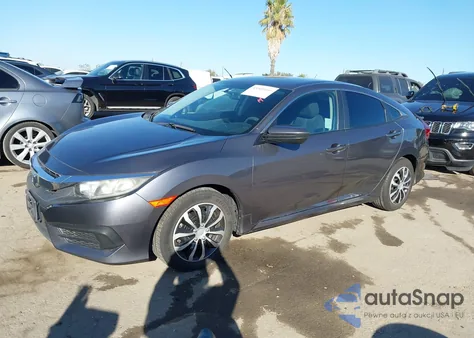 2017 Honda Civic Lx из США, поврежденный, VIN 2HGFC2F54HH567594